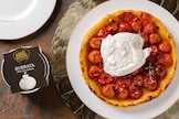 Tarte tatin pomodorini e burrata