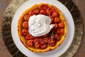 Preparazione Tarte tatin pomodorini e burrata - Fase 6