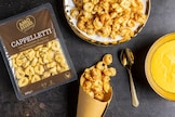 Cappelletti fritti con zabaione al parmigiano