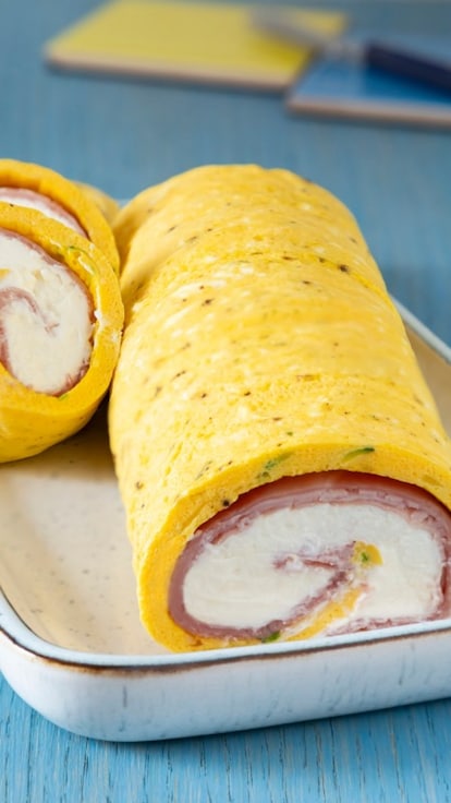 Rotolo di frittata con Philadelphia