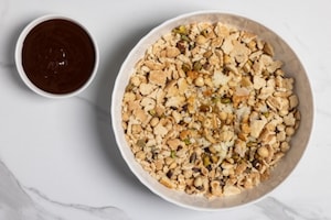 Preparazione Salame di cioccolato senza uova - Fase 2