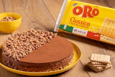 Torta fredda al cioccolato con biscotti Oro Saiwa