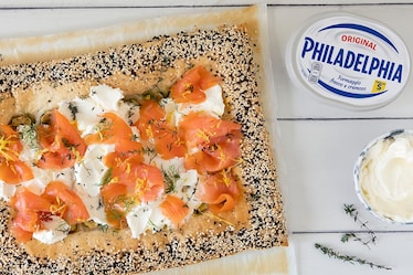 Torta salata al salmone e Philadelphia