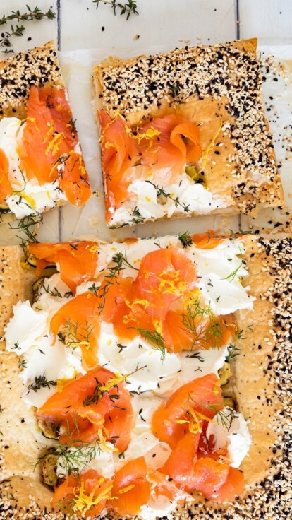 Torta salata al salmone e Philadelphia