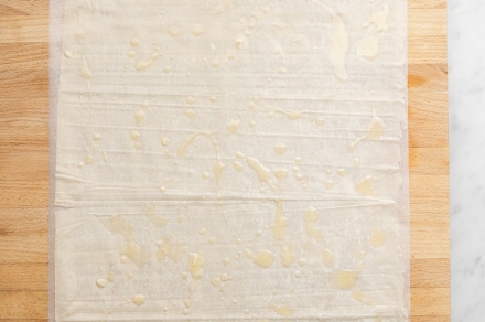 Preparazione Bougatsa - Fase 3 Preparazione Bougatsa - Fase 3
