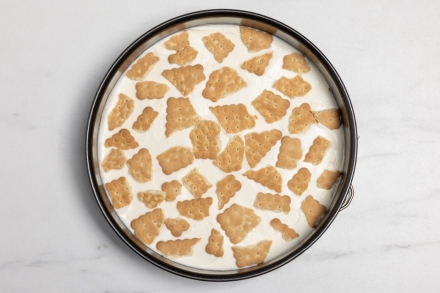 Preparazione Cheesecake classica con Oro Saiwa - Fase 4 Preparazione Cheesecake classica con Oro Saiwa - Fase 4