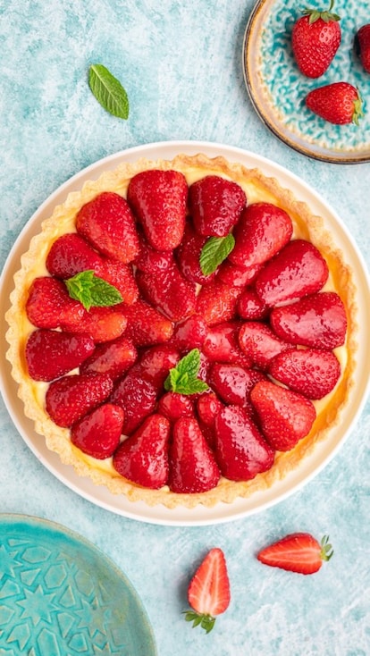 Crostata crema e fragole