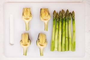 Preparazione Lasagne con asparagi e carciofi - Fase 1