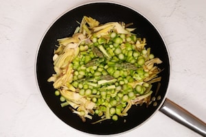 Preparazione Lasagne con asparagi e carciofi - Fase 2