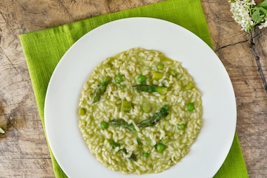Risotto asparagi e piselli