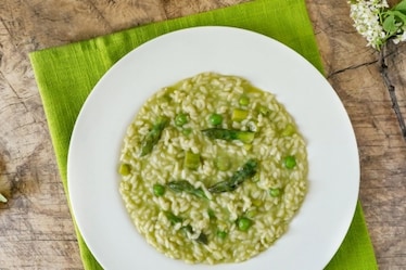 Risotto asparagi e piselli
