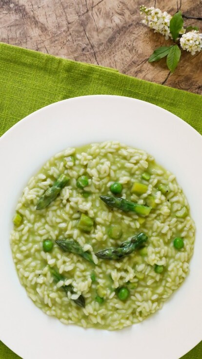 Risotto asparagi e piselli