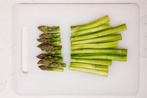 Preparazione Risotto asparagi e piselli - Fase 1