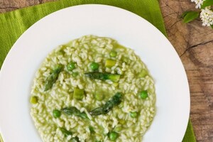 Preparazione Risotto asparagi e piselli - Fase 5