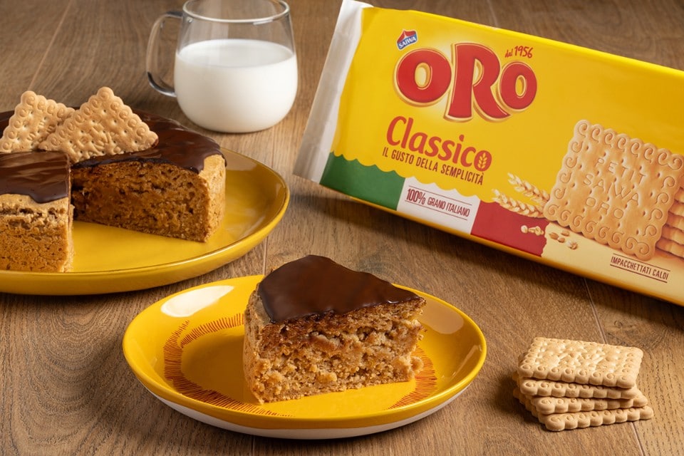 Torta latte e biscotti ricetta