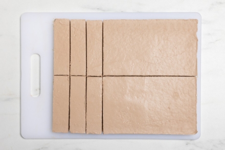 Preparazione Cheesecake bars  - Fase 4 Preparazione Cheesecake bars  - Fase 4