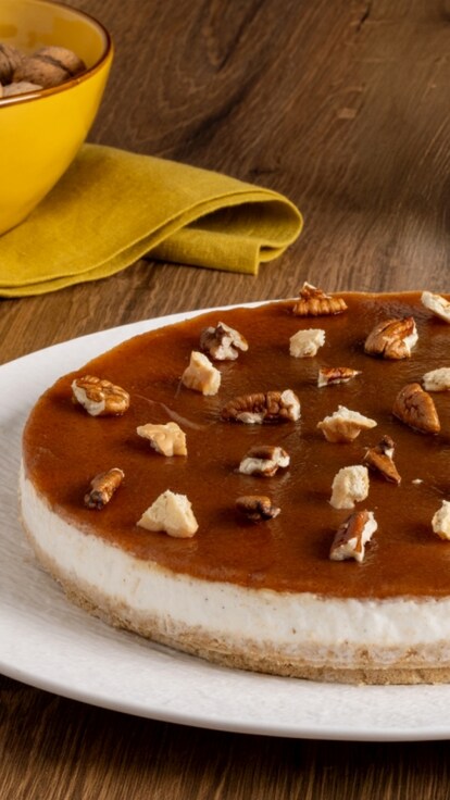 Cheesecake fredda al caramello salato