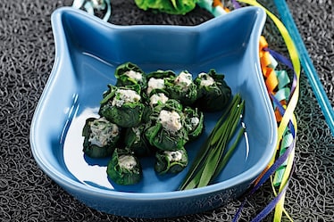 Fagottini di spinaci con pollo e quinoa