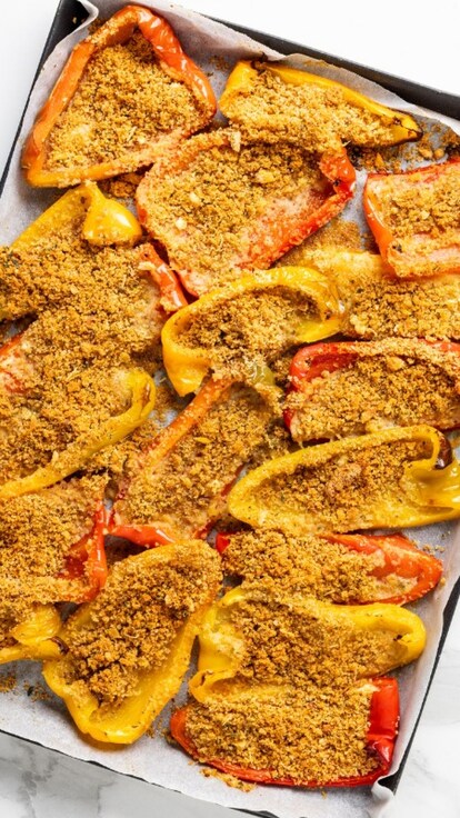 Peperoni gratinati al forno