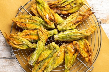 Fiori di zucca in padella