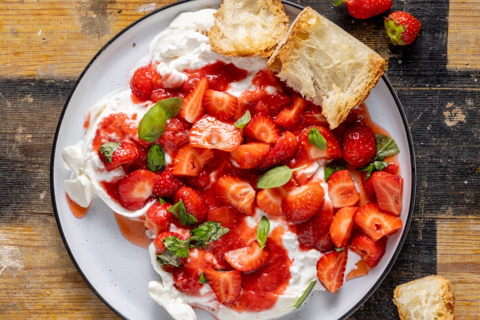 Fragole e burrata Fragole e burrata