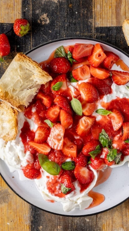 Fragole e burrata