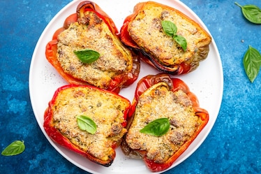 Peperoni ripieni senza carne