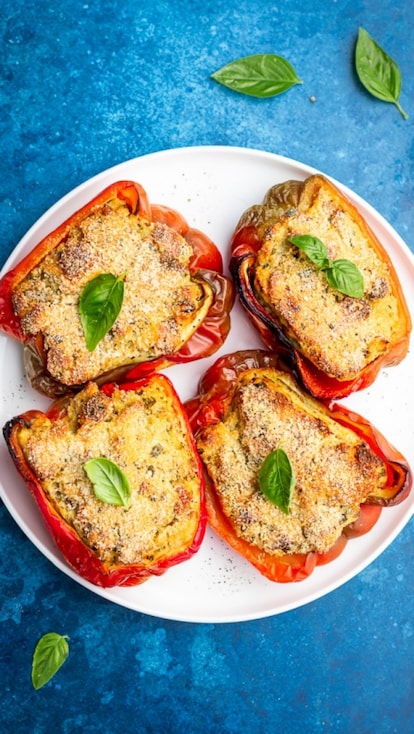 Peperoni ripieni senza carne