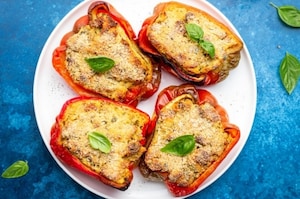 Preparazione Peperoni ripieni senza carne - Fase 4