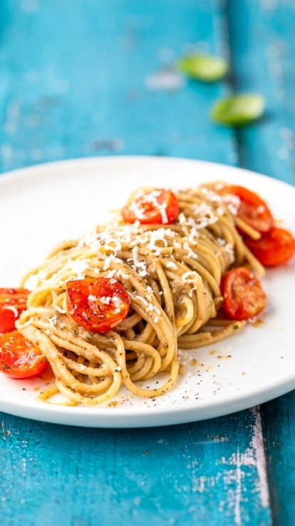 Pasta con crema di melanzane