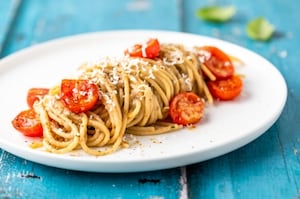 Preparazione Pasta con crema di melanzane - Fase 4