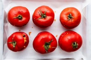 Preparazione Pomodori ripieni di cous cous - Fase 5