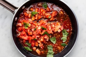 Preparazione Pomodori ripieni di cous cous - Fase 2