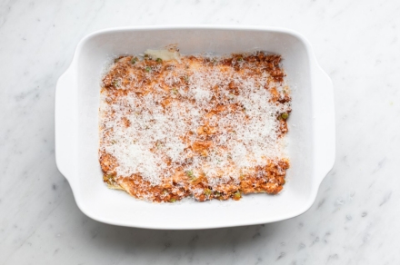 Preparazione Lasagne alla siciliana - Fase 4 Preparazione Lasagne alla siciliana - Fase 4