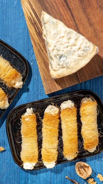 Cannoli kataifi ripieni di gorgonzola