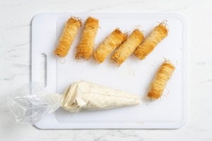 Preparazione Cannoli kataifi ripieni di gorgonzola - Fase 2