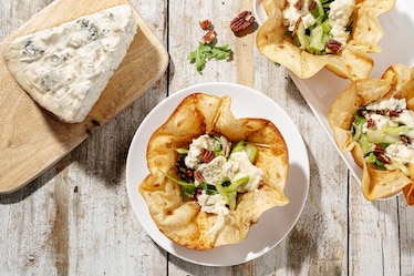 Cestini di tortillas con gorgonzola