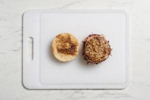 Preparazione Hamburger con gorgonzola - Fase 4