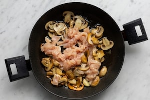 Preparazione Pasticciotto carne e funghi - Fase 3