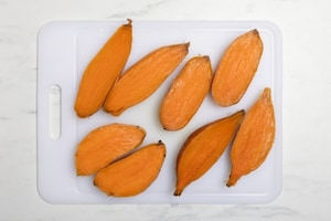 Preparazione Patate dolci arrosto con Pecorino Romano - Fase 1