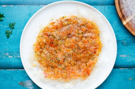 Preparazione Sfoglia croccante di mazzancolle - Fase 3 Preparazione Sfoglia croccante di mazzancolle - Fase 3