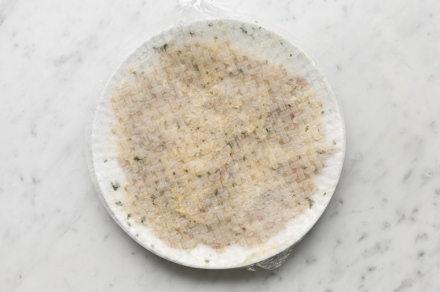 Preparazione Sfoglia croccante di mazzancolle - Fase 2 Preparazione Sfoglia croccante di mazzancolle - Fase 2