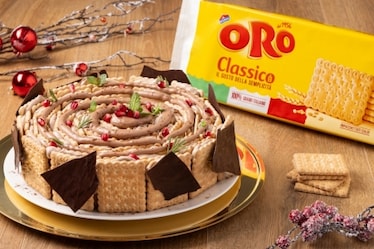 Tronco di Natale con Oro Saiwa