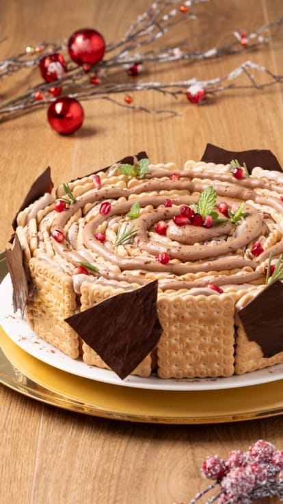 Tronco di Natale con Oro Saiwa