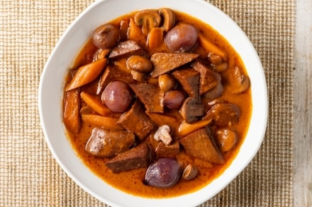 Boeuf bourguignon vegano