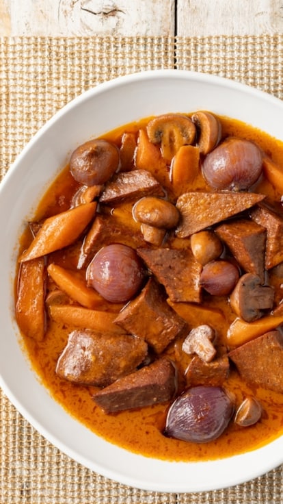 Boeuf bourguignon vegano
