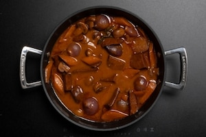 Preparazione Boeuf bourguignon vegano - Fase 5