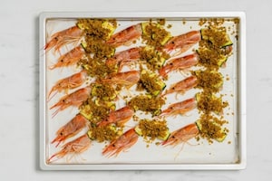 Preparazione Involtini di zucchine con gamberi - Fase 4