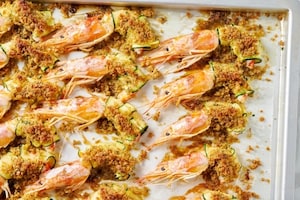 Preparazione Involtini di zucchine con gamberi - Fase 4