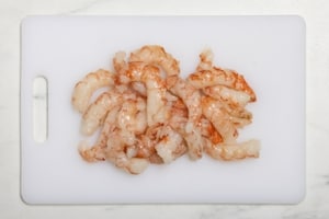 Preparazione Paccheri con crema di zafferano e gamberi - Fase 2